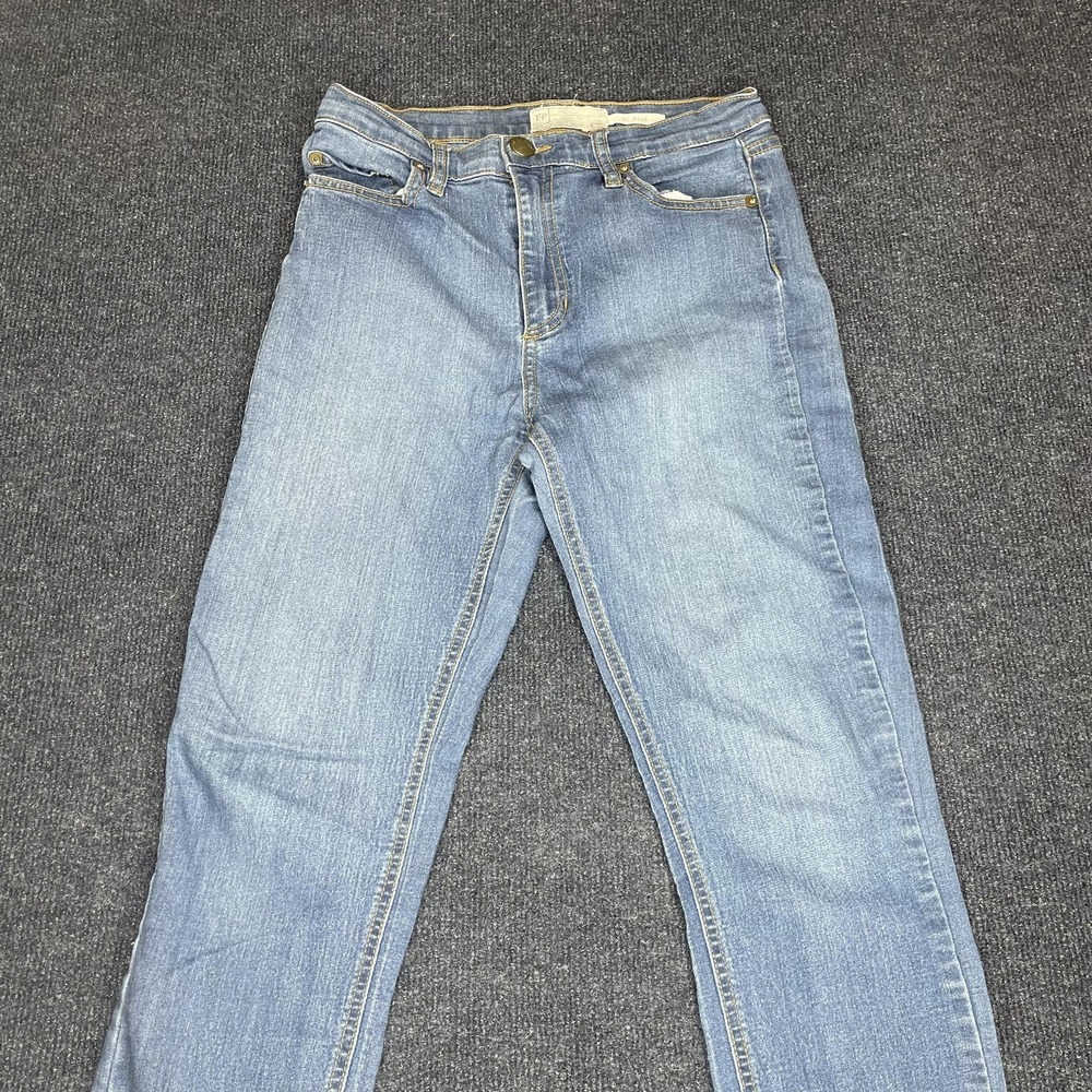 Free People Jeans Womens 28 Blue Hi Rise Skinny Stretch Denim High Waist